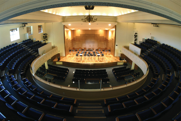 An interior photo of Martin Hall on the campus of Texas Wesleyan University.